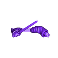 CultistArmsWithSword.stl Archivo STL gratuito Cultistas (escala 28/32mm)・Objeto imprimible en 3D para descargar
