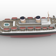 5.png SS Constitution ocean liner and cruise ship, post 1959 refit version - full hull and waterline
