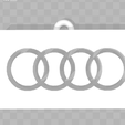 Capture Porte Clé Audi.PNG Free STL file Audi Keychain・3D printer model to download