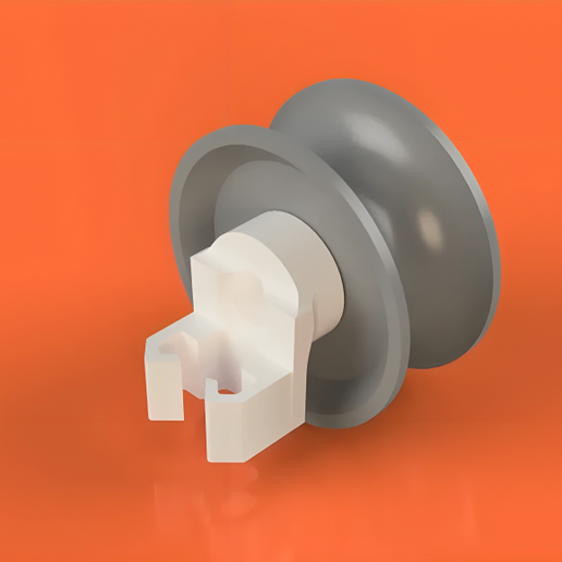 Top Rack Wheel and Clip for Bosch Dishwasher