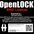 Michael-Earls-OpenLOCK-Licence.jpg YASW-III (Yet another Spaceship Wall) Compatible avec OpenLOCK