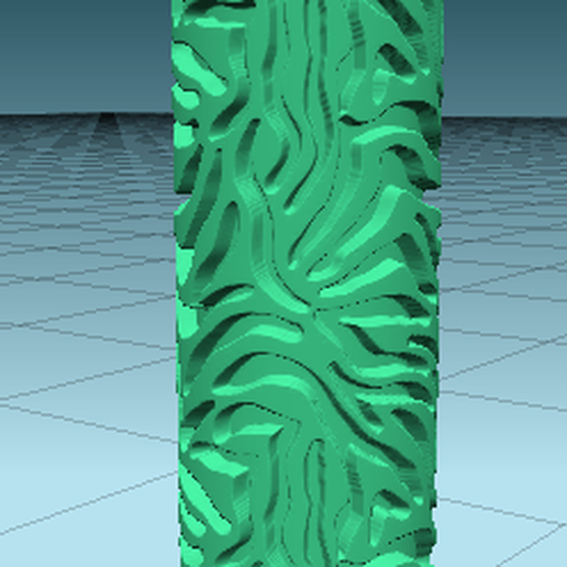 Animal print texture roller pin/clay texture 3D model