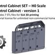 ScaleFiction3D_Cabinet_7.jpg H0 Scale - Control Cabinet and Cable Tray 3D print model