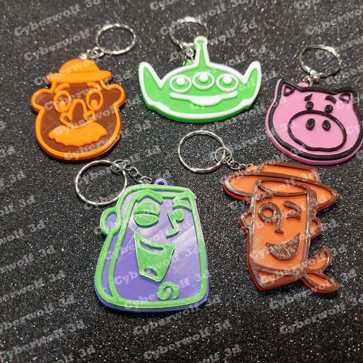 keychains / keychain ,TOYS STORY 3D model
