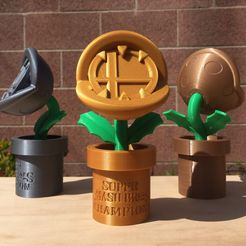 SMASH1.jpg STL file Super Smash Bros Piranha Plant Trophy・3D printable model to download