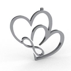 iv8.jpg OBJ file THREE HEARTS PENDANT・3D printer design to download, dragon3287
