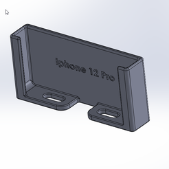 2022-03-10-20_08_10-SOLIDWORKS-2019-SP5.0-Halter-Iphone-12Pro.SLDPRT-_.png Cell phone mount Ford Mondeo MK4 Iphone 12 Pro
