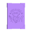 HellFire_Front_Cover.stl Book Dice Box