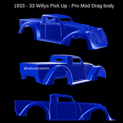 Proyecto-nuevo-18.png Fichier STL 1933 - 33 Willys Pick Up - Pro Mod Drag body・Design imprimable en 3D à télécharger