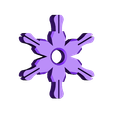 SnowHub2.stl Free STL file Build your own Snowflake!・Template to download and 3D print