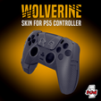 Slika-5.png Wolverine Two Style PS5 Controller cover/skin (decorativo) Ficheiro 3MF incluído