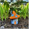 002B.jpg 3D-Datei NIEDLICHES FEENHAUS FÜR IHREN GARTEN V-002!・Modell zum Herunterladen und 3D-Drucken