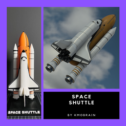 SHUTTLE BY KMOBRAIN Free STL file SPACE SHUTTLE (Multi Parts) 1:200・3D printing template to download, Kmobrain