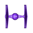 tie-front.stl Star Wars Tie Fighter with Interior 3D model