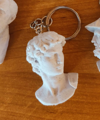 Keychain of Michelangelo's David 3D model