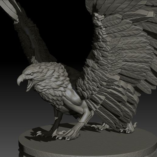 11-2.jpg Griffon High Poly para impressão 3d