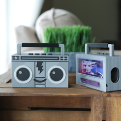 Capture d’écran 2017-11-08 à 16.53.57.png Descargar archivo STL gratis Raspberry Pi Airplay BoomBox・Modelo para la impresora 3D