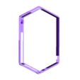 elongated hexagon plaque 4.5in.stl 4 sizes Modern Hexagon Plaque Cookie Cutter - SHARP cutting edges - Classic Shape!