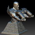 Kratos1f.jpg STL file God o' War PS controller holder・3D printer model to download