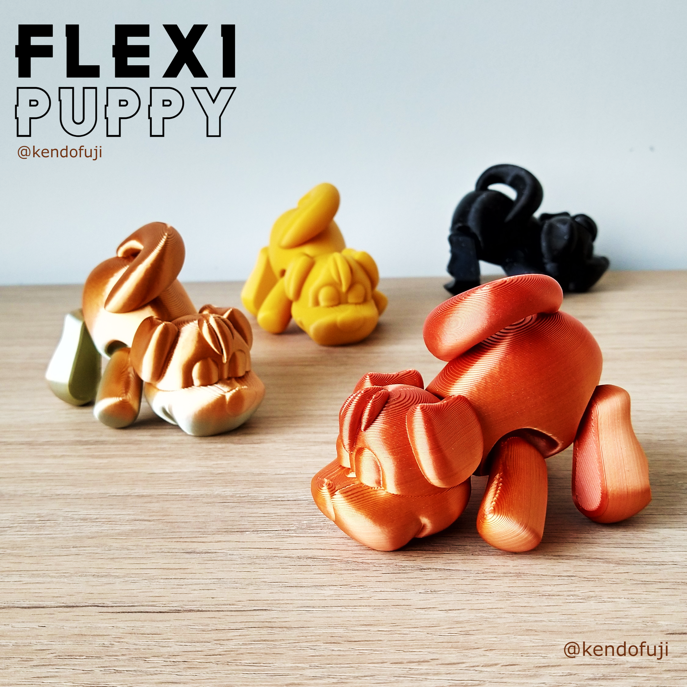 flexi-puppy-4.png STL-Datei Flexi-Welpe kostenlos・Design zum 3D-Drucken zum herunterladen, kendofuji