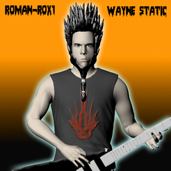 wayne-1.png OBJ file Wayne static x fan art・3D printer design to download