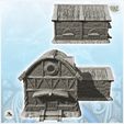 2.jpg Medieval house with ladder and stable for animals (8) - Medieval Gothic Feudal Old Archaic Saga 28mm 15mm