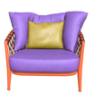 3.png Armchair with cushion