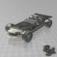 1.png Free STL file Psl 3D Car N°2 "French roadster"・Object to download and to 3D print
