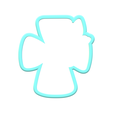1.png Floral Heart Cross Cookie Cutters | STL Files