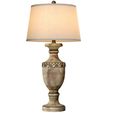 3ddd1.jpg Rustic Classic Urn-Shaped Table Lamp with Fabric Shade 3D model