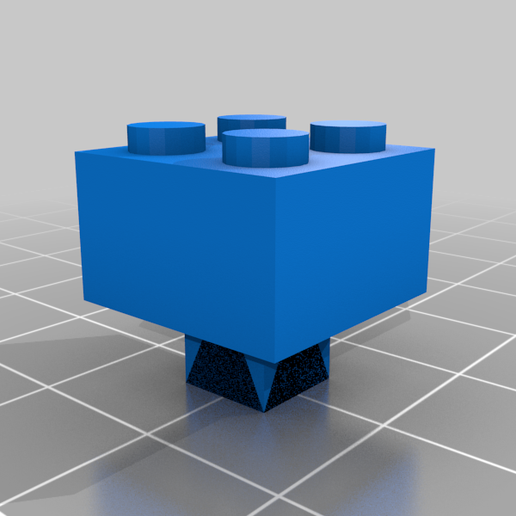 Construction Brick Membrane Keycap (clearly not LEGO) 3D model