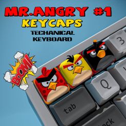 AngryBird-2.jpg MR. ANGRY #1 - KEYCAP COLLECTION - MECHANICAL KEYBOARD