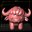 5.png "Cute Stylized Buffalo Model"
