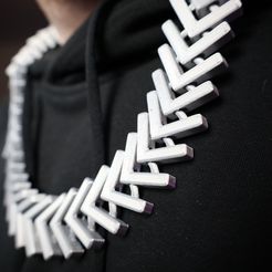 4.png 3D file Simple Chain Necklace- Print in place・3D printing model to download