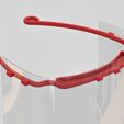 Smooth Face Shield V1 Rendering 02 - Facebook Cover Size.jpg Free STL file Smoothed and Stackable V4 (NO GAPS) - More Comfortable Version of Protective Visor by 3DVerkstan・3D printing template to download