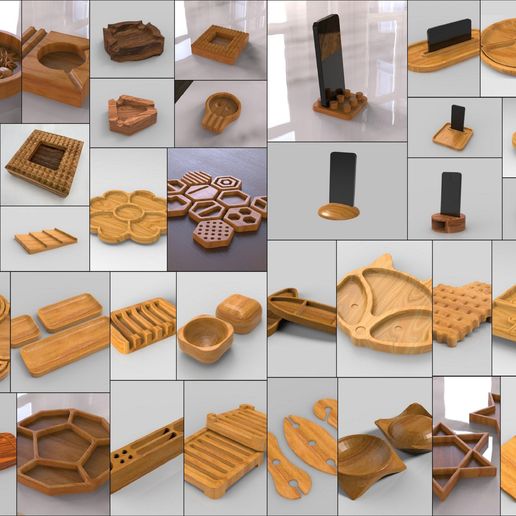 🍽️ Cnc Mega Pack 250 Cnc Cut Files For Cnc Router, Dxf, Dwg, Eps, Stl ...