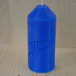 NZ_fern_3.jpg 3D file Candle Mould New Zealand Fern・3D print model to download