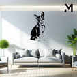 Boston-terrier-Body.png Wall silhouette - Dogs Body