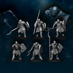 720X720-6x-regular-orcos-with-spear-1.jpg 3D file 6x Regular Orcs with Spear・3D print design to download, davalegames