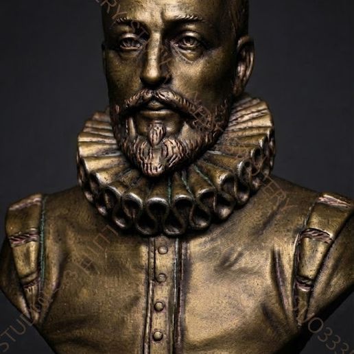 BUSTO MIGUEL DE CERVANTES - STL