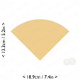 1-4_of_pie~5.25in-cm-inch-cookie.png Slice (1∕4) of Pie Cookie Cutter 5.25in / 13.3cm