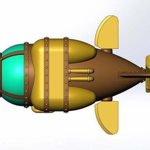 steampunk_submarine_mk1_bottom_view.JPG steampunk submarine mk1