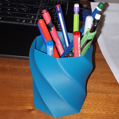 Pot_Crayon_01.png Free STL file Pencil cup 01・Object to download and to 3D print