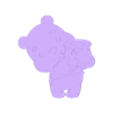 sello pooh.stl Cookie winnie pooh stamp + cutter