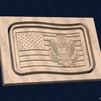 0-US-Wavy-Flag-Army-Seal-Tray-©.jpg US Flag Army Seal Trays Pack - CNC Files for Wood (svg, dxf, eps, ai, pdf)
