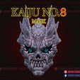 Kaiju_no_8_mask_3d_print_model_01.jpg Kaiju No 8 Cosplay Mask - Kafka Hibino - Monster #8
