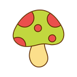 mushroom-1.png Mushroom Cookie Cutter | STL File