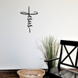 jesus-word-cross-acccent-3.png Jesus Wall Accent