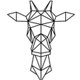 girafa.png Animals Geometric 2d - 34 Models Wall