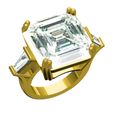 06.jpg Octagon Stone Solitaire Engagement Ring